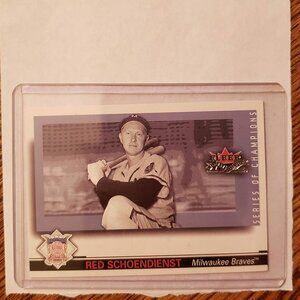 2002 Fleer Skybox International LP® RED SCHOENDIENST Milwaukee Braves™